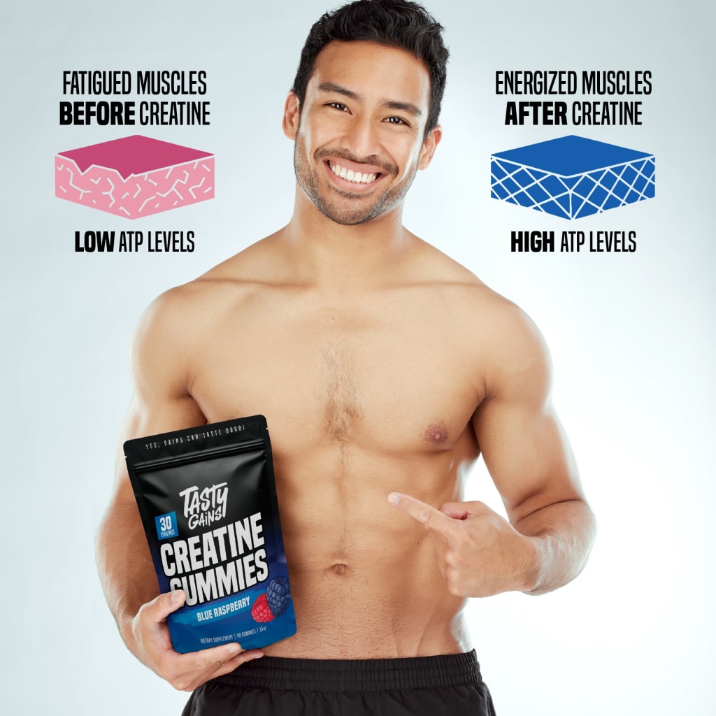 Tasty Gains Creatine Gummies - 90g