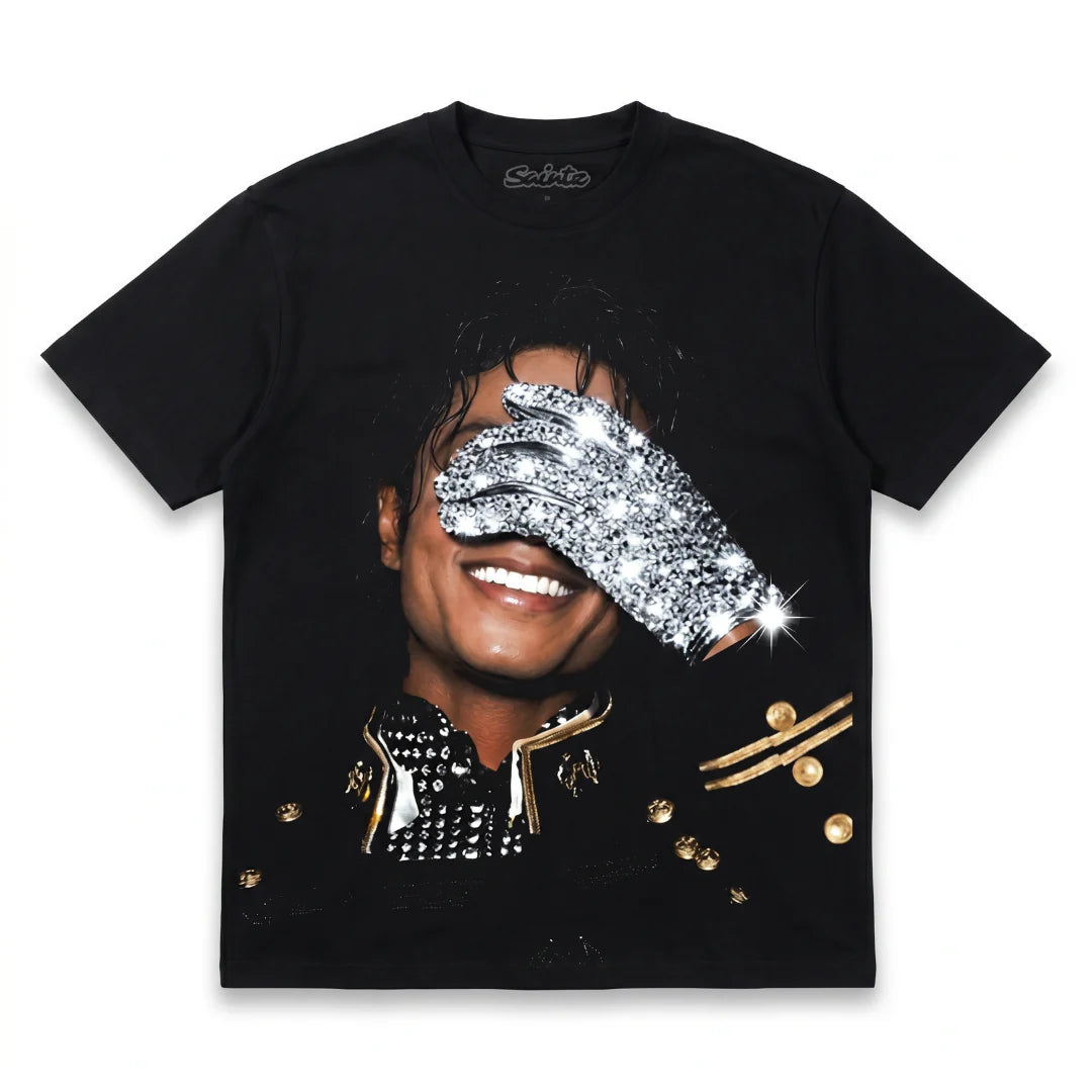King of Pop Rhinestone Tee