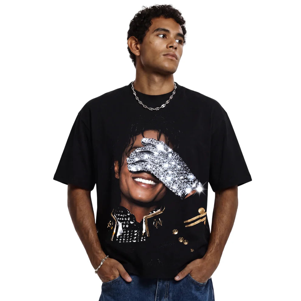 King of Pop Rhinestone Tee