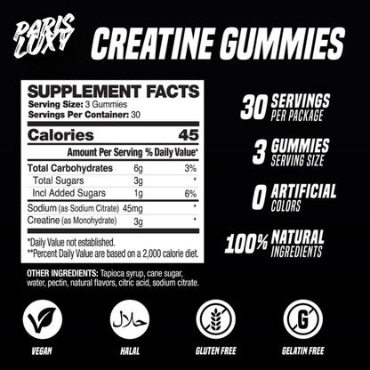 Tasty Gains Creatine Gummies - 90g